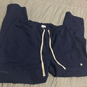 Navy XL Cairo Figs Scrub Bottoms